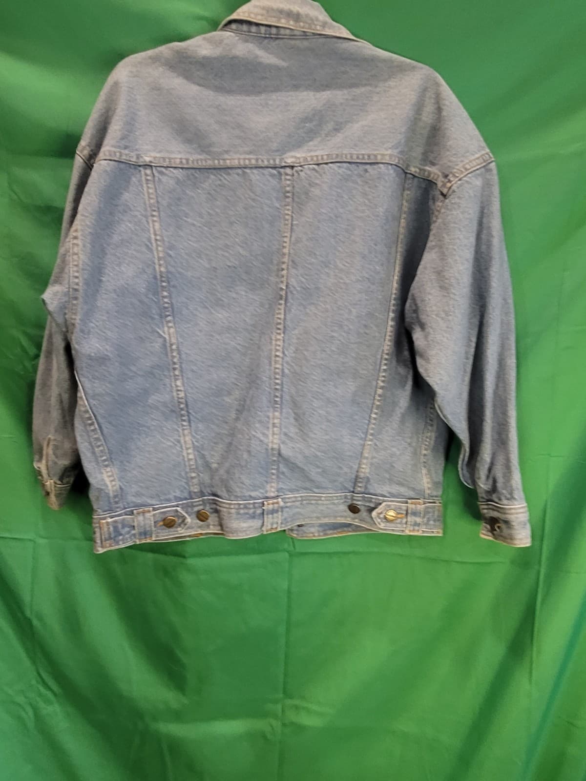 Vintage Palmetto's Light Wash Denim Jacket with Rhinestone - Thumbnail 4