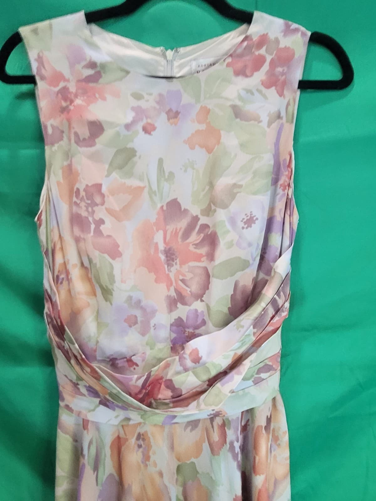 Adrianna Papell 100% Silk Floral Maxi Dress – Women's Size 10 - Thumbnail 3