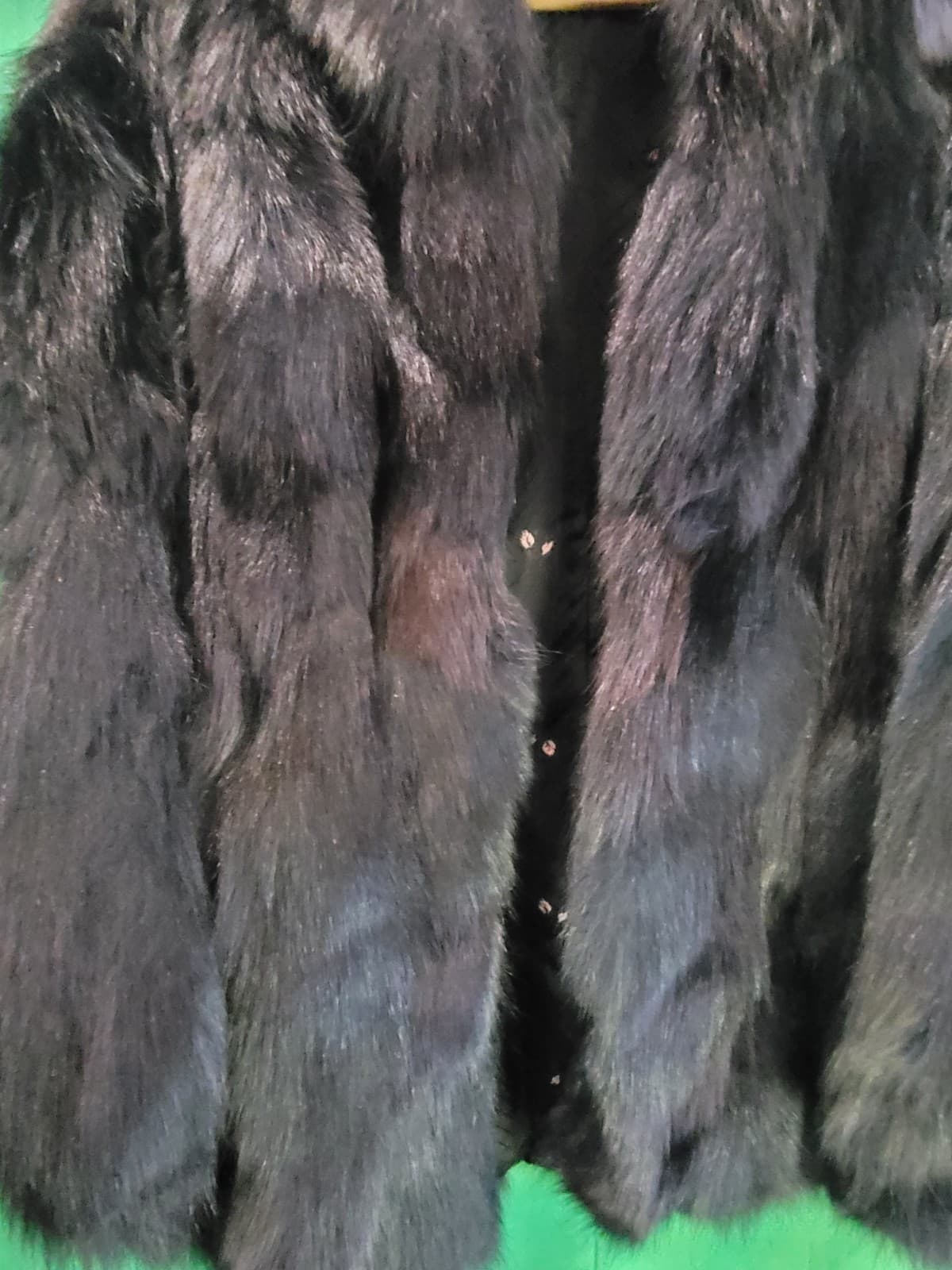 Vintage Genuine Black Fox Fur Coat – Kosman Ali Finland – Women's Luxury Fur - Thumbnail 3