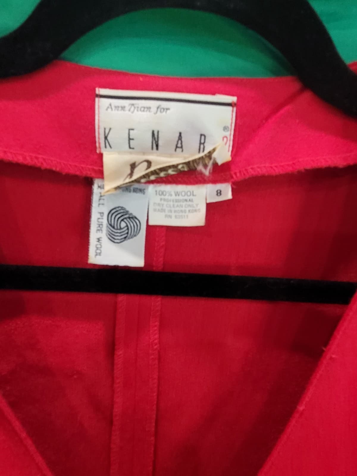 Vintage Kenar 100% Wool Button Front Dress – Women's Size 8 - Thumbnail 5