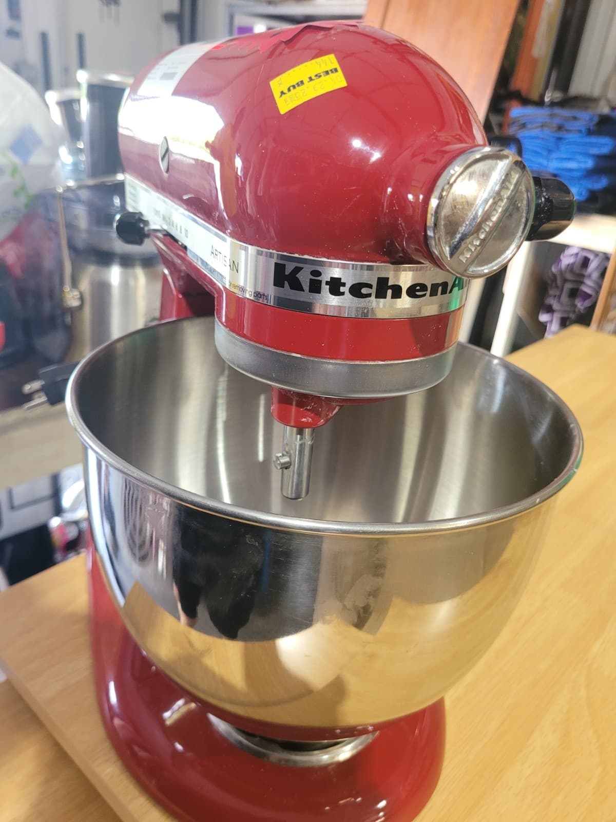 KitchenAid Artisan Series 5 Quart Tilt-Head Stand Mixer - Empire Red - Thumbnail 4