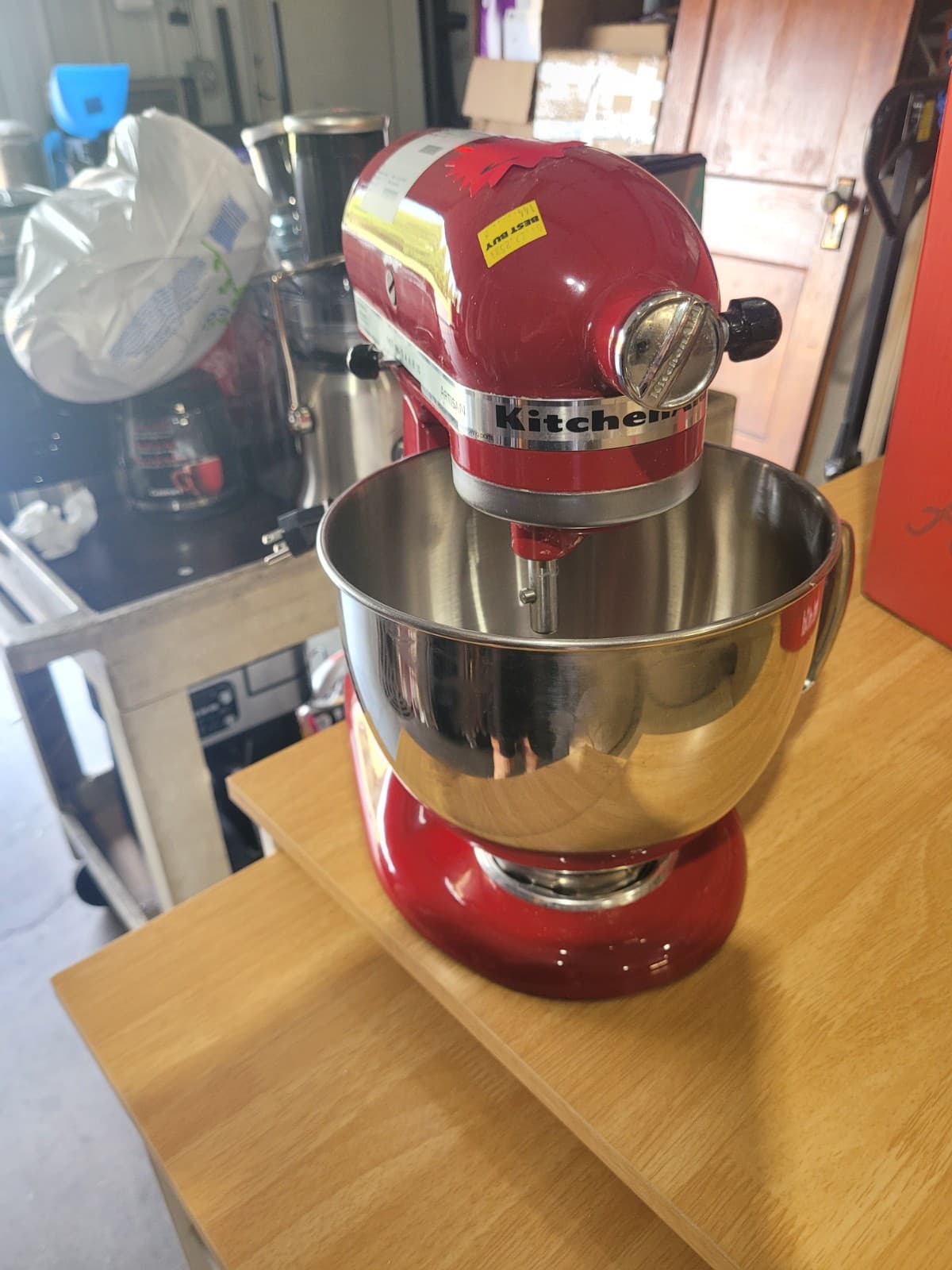 KitchenAid Artisan Series 5 Quart Tilt-Head Stand Mixer - Empire Red - Thumbnail 2
