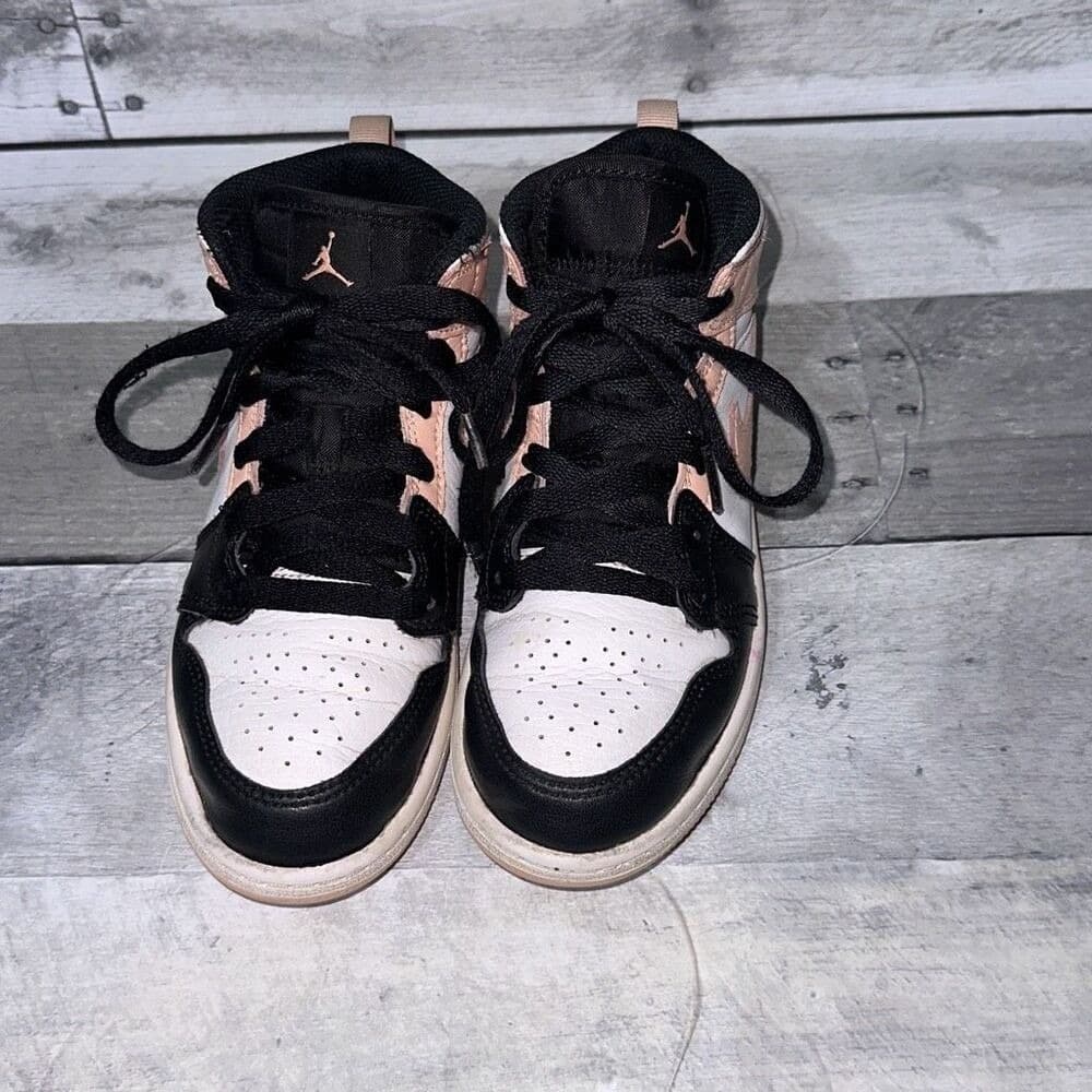 Air Jordan 1 Mid 'Crimson Tint' 640734-133 Sz 1Y - Thumbnail 2