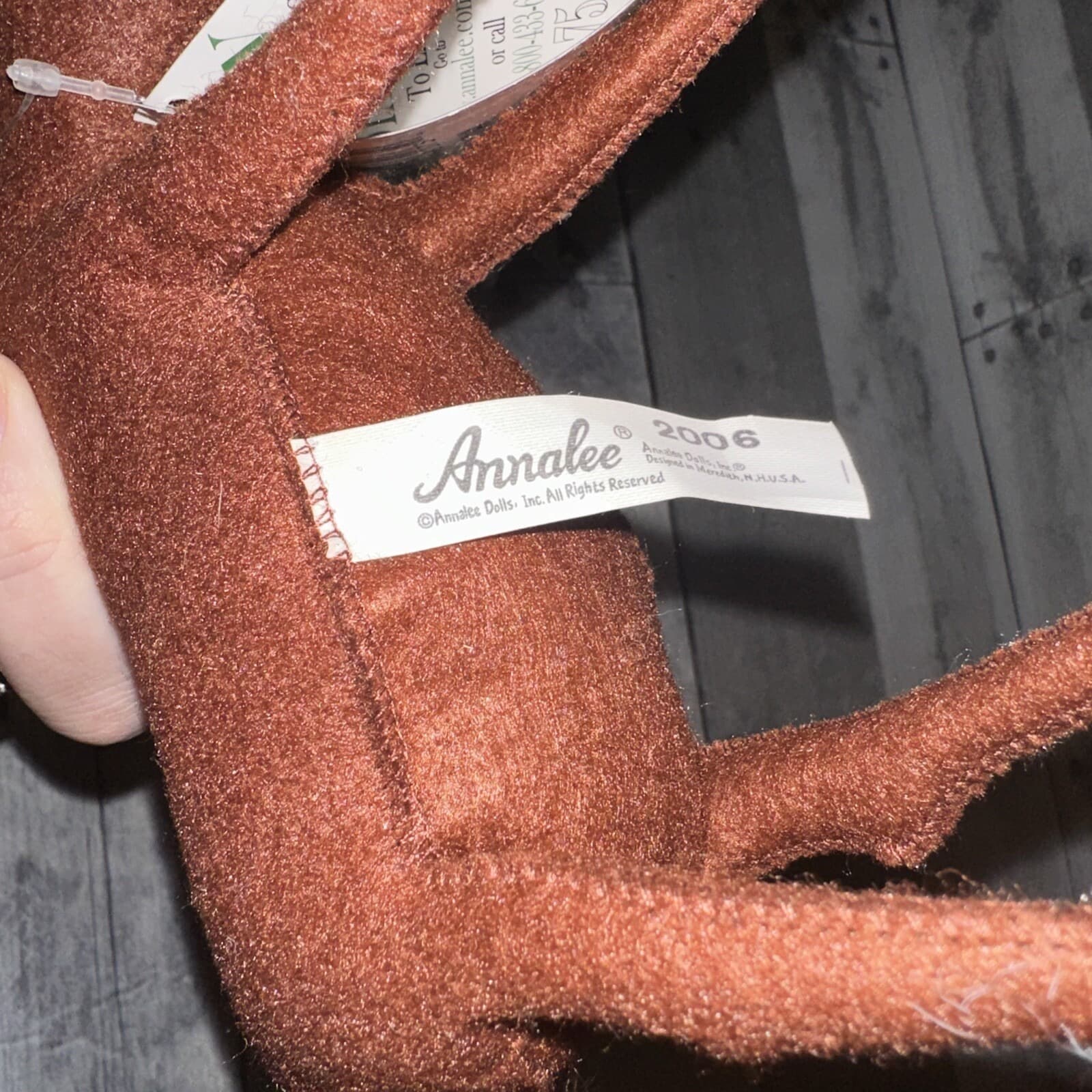 Annalee 2006 Holiday Moose 9" Brown Doll Christmas wreath w/ TAGS Cute RARE - Thumbnail 7