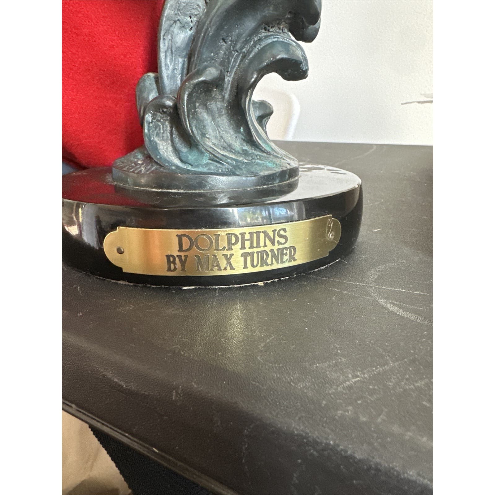 Dolphins By Max Turner Bronze Statue Mario F. Nardini 1992 - Thumbnail 8