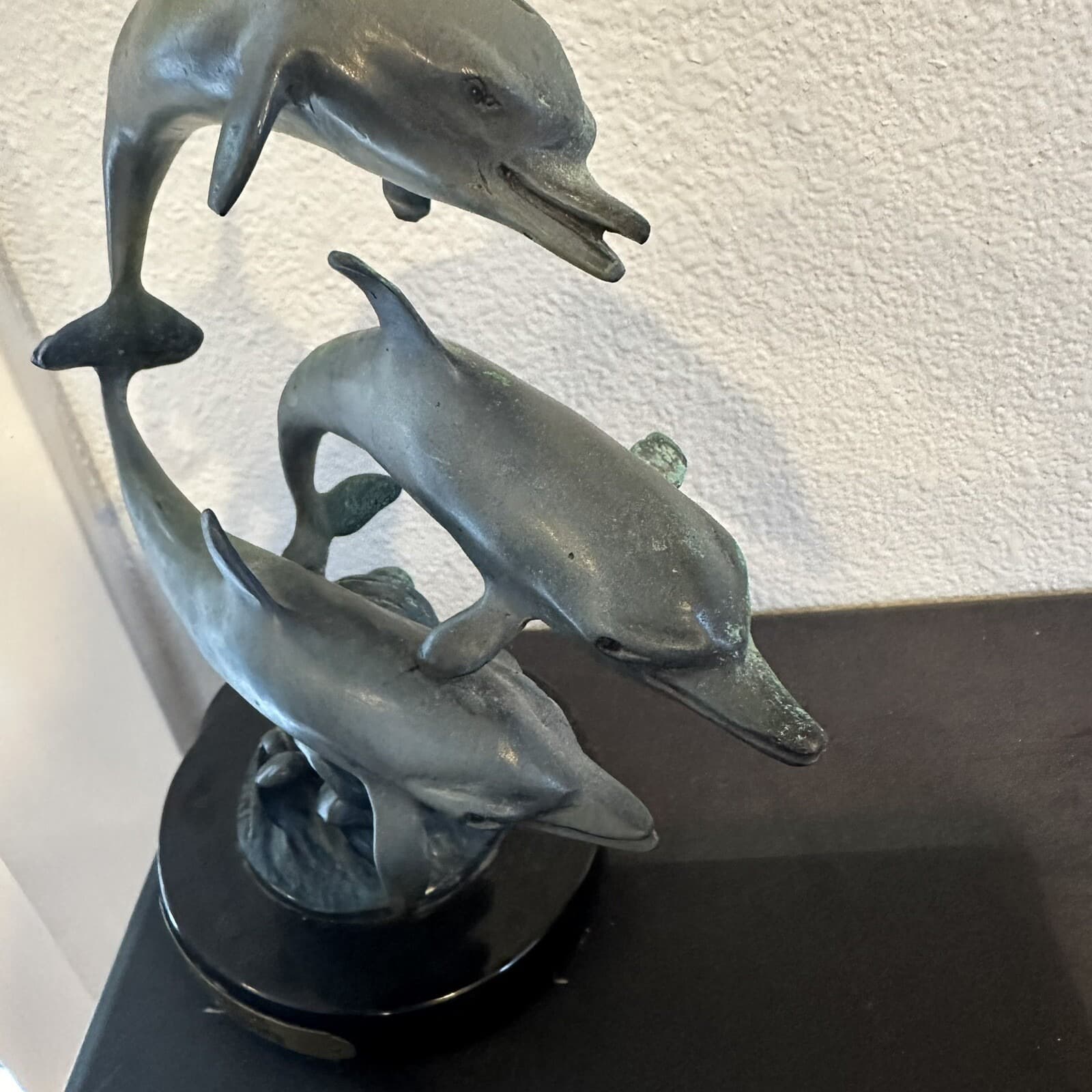 Dolphins By Max Turner Bronze Statue Mario F. Nardini 1992 - Thumbnail 4