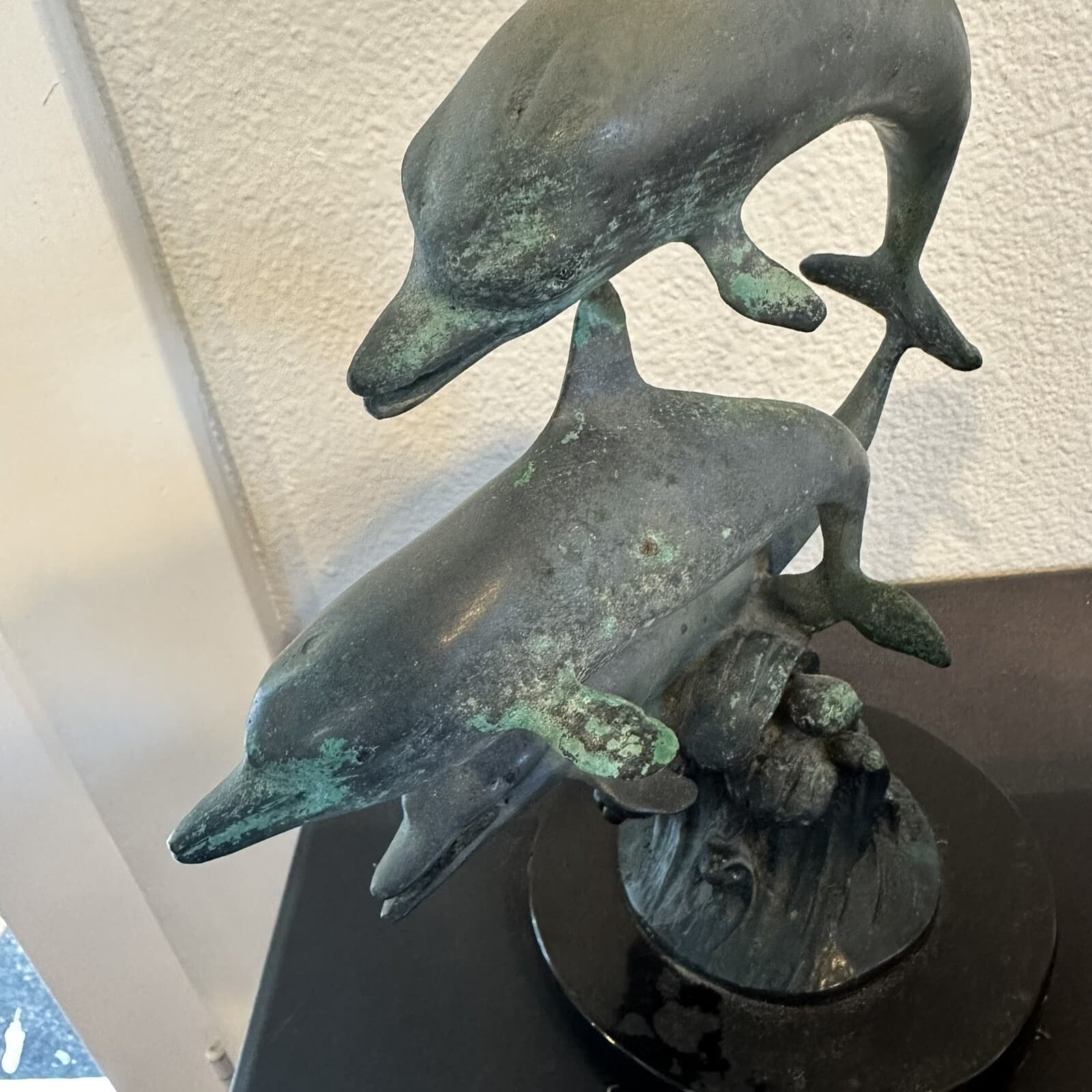 Dolphins By Max Turner Bronze Statue Mario F. Nardini 1992 - Thumbnail 3