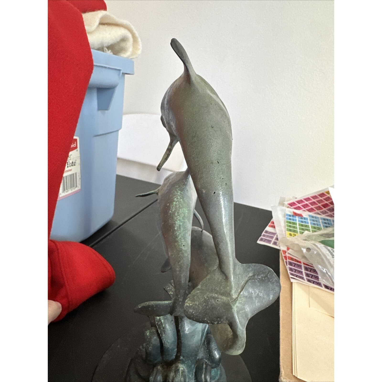 Dolphins By Max Turner Bronze Statue Mario F. Nardini 1992 - Thumbnail 11