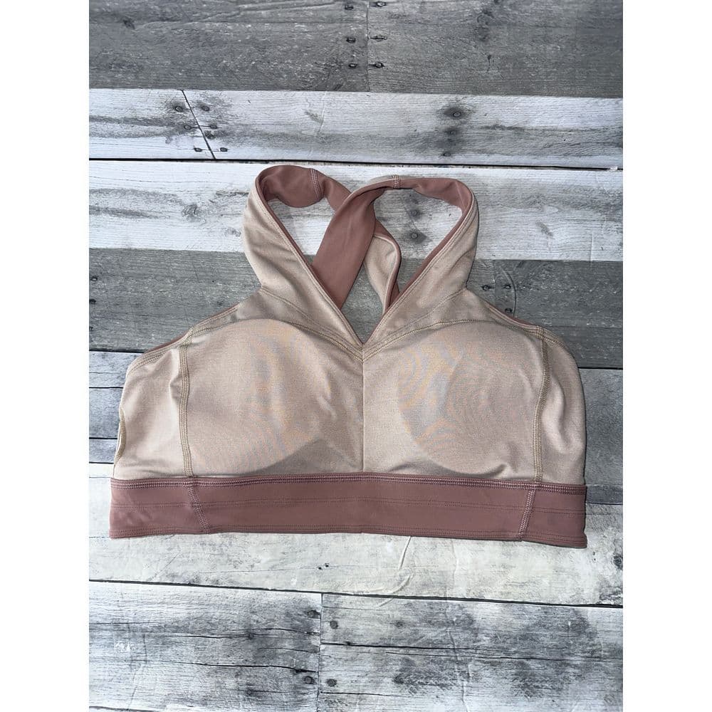 Lululemon Lab Nulu Cross-Back Yoga Bra in Twilight Rose Sz 14 - Thumbnail 4