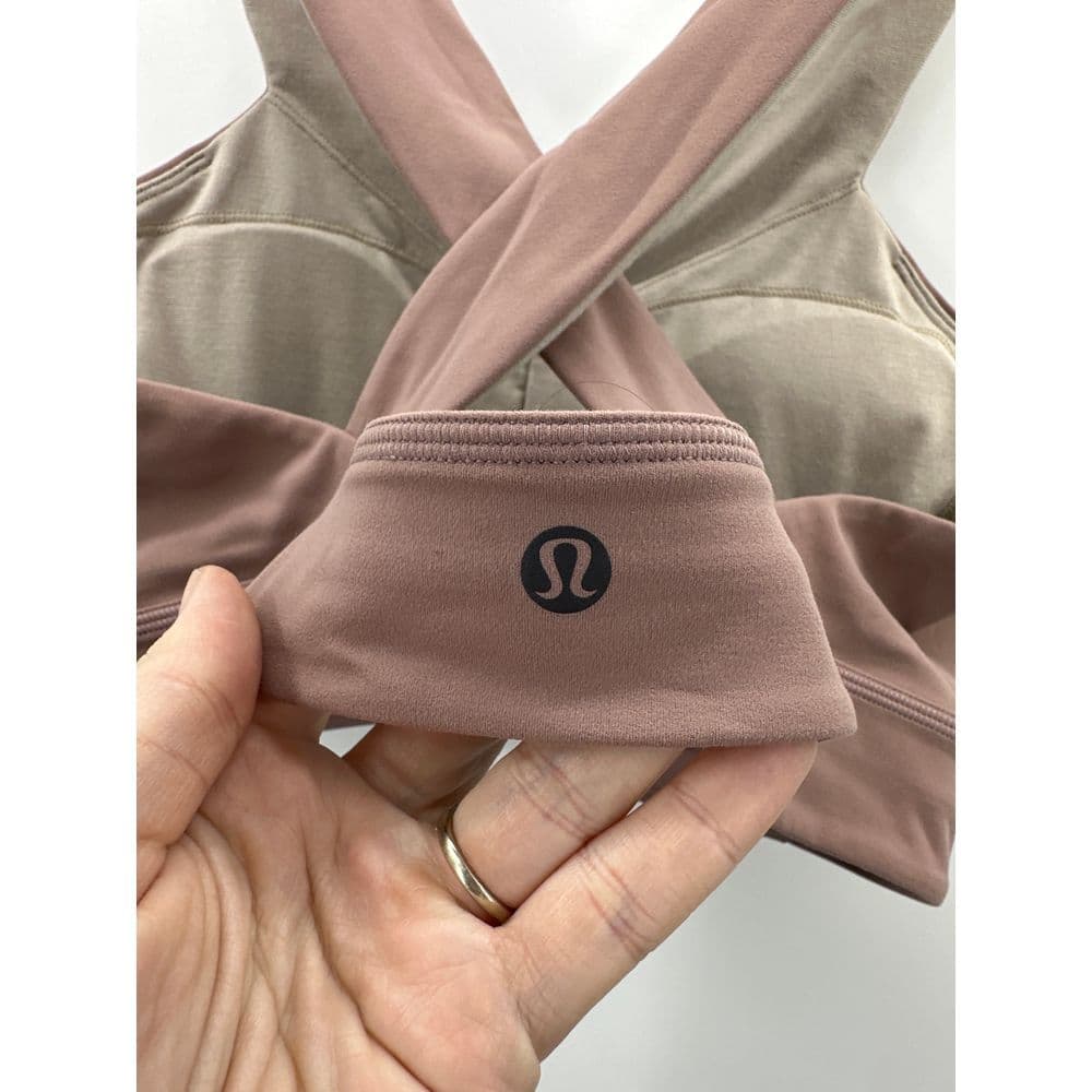 Lululemon Lab Nulu Cross-Back Yoga Bra in Twilight Rose Sz 14 - Thumbnail 3