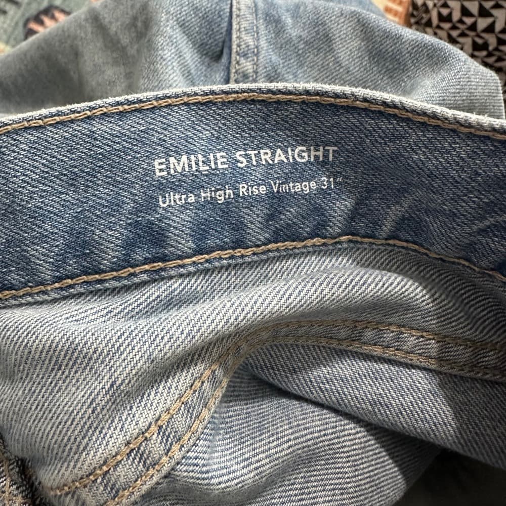 DL1961 Emilie Straight Ultra‎ High Rise Vintage 31" Sz 26 - Thumbnail 8