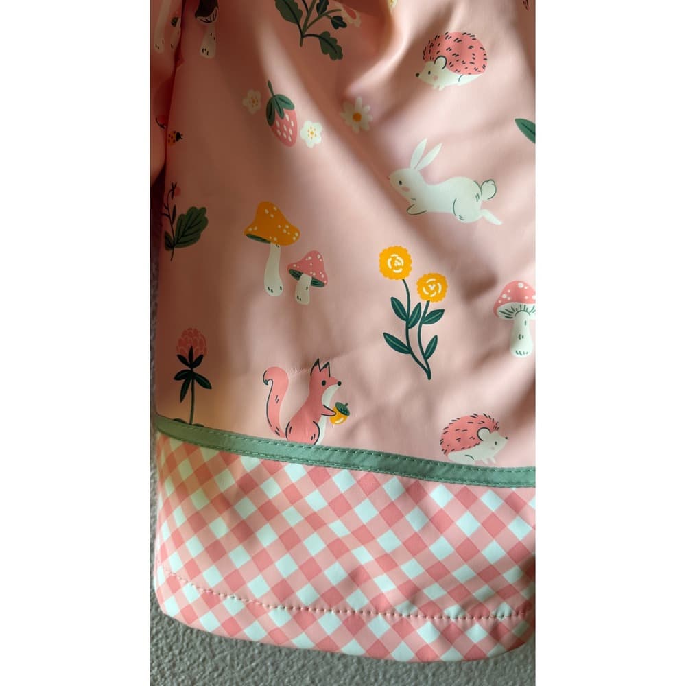 Stephen Joseph Girls Pink Strawberry Field Woodland Rain Coat Jacket 4T NEW - Thumbnail 3