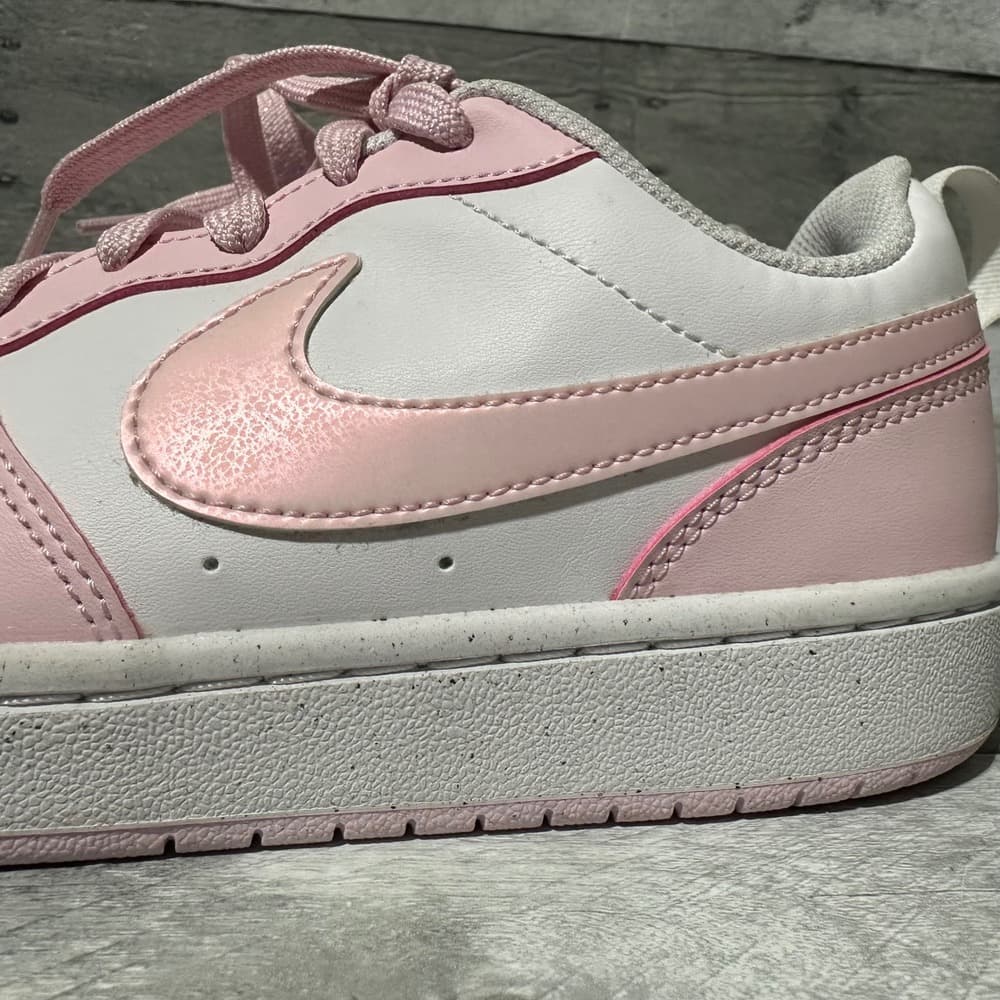 Nike Court Borough Low Recraft‎ GS Pink Foam White DV5456-105 Size 5.5Y - Thumbnail 6