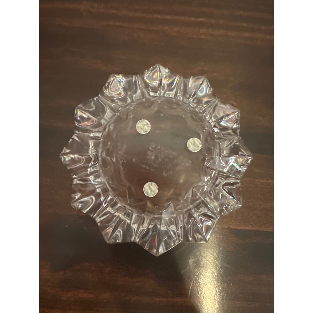 Orrefors Sweden Stella Crystal Bowl Anne Nilsson Scalloped Starburst Clear Glass - Thumbnail 3