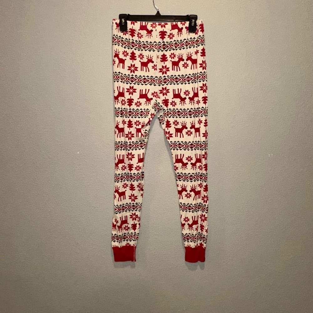 Hanna Andersson Organic Cotton Reindeer Fair Isle Pajama Pants Size L - Thumbnail 3