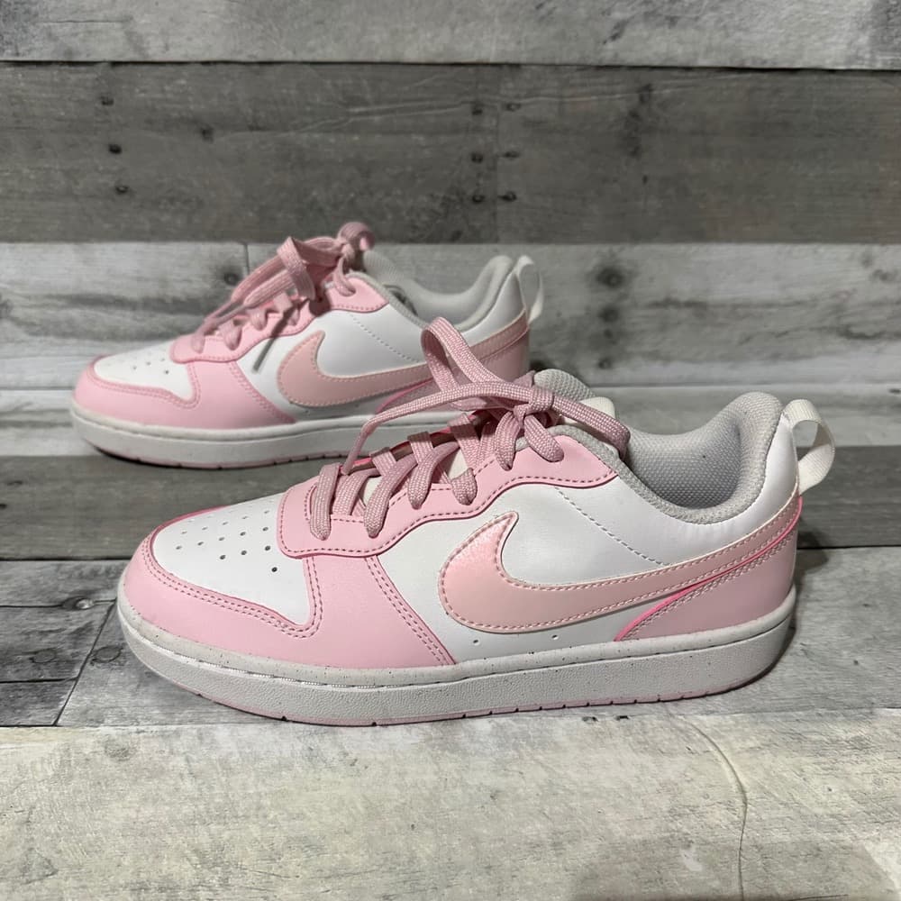 Nike Court Borough Low Recraft‎ GS Pink Foam White DV5456-105 Size 5.5Y - Thumbnail 5
