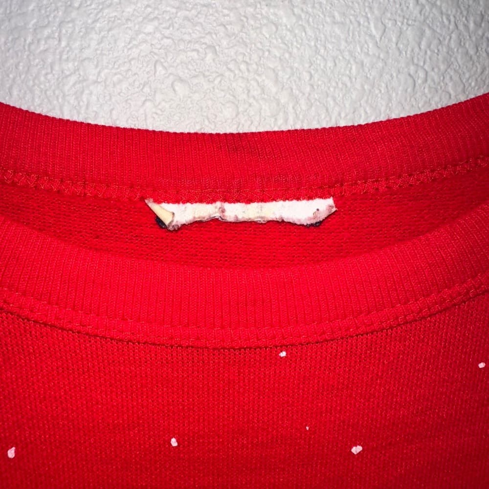 Red Long Sleeve Nightgown Cute Scottie Dog Winter Village Print Sleepshirt Women - Thumbnail 3