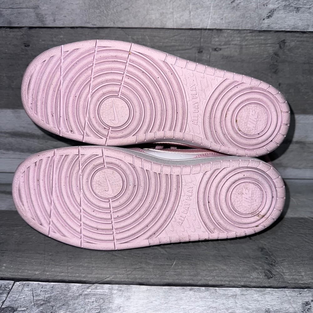 Nike Court Borough Low Recraft‎ GS Pink Foam White DV5456-105 Size 5.5Y - Thumbnail 10