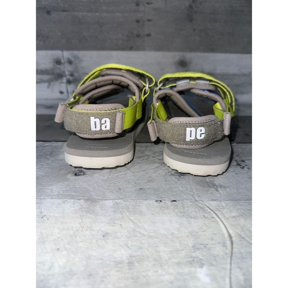 BAPE x Suicoke Neon Camo Sandals Summer Beach Outdoor Sz US 13K - Thumbnail 4
