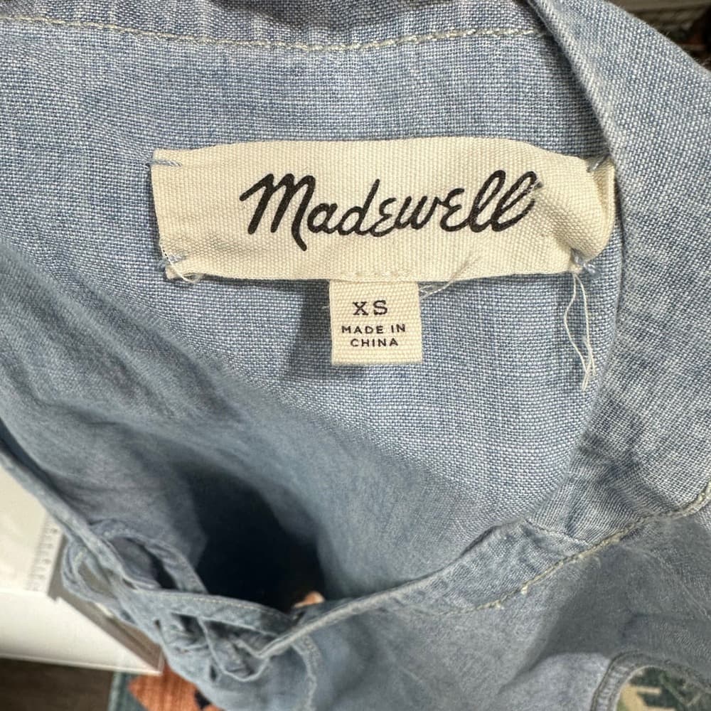 Madewell Chambray Dress‎ Sz XS - Thumbnail 6