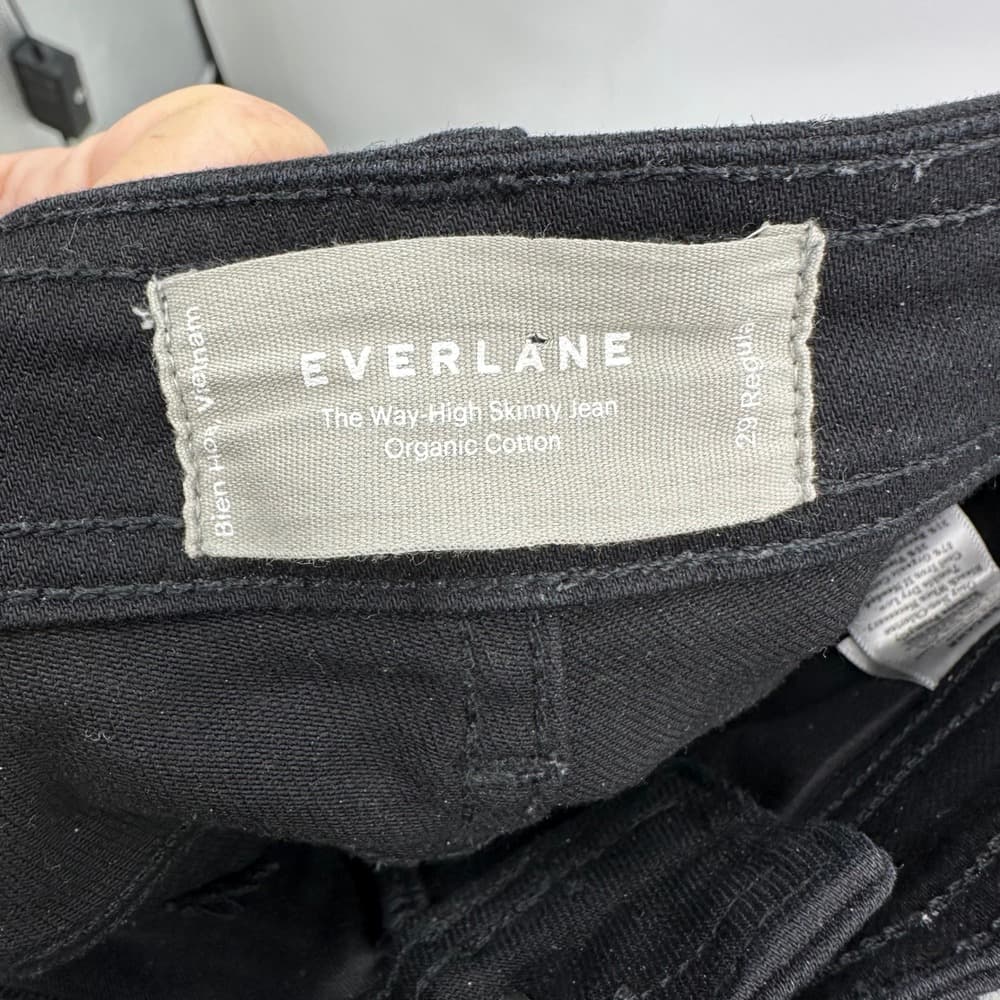 Everlane The Way-High Skinny Jeans‎ Black Sz 29 Regular - Thumbnail 6