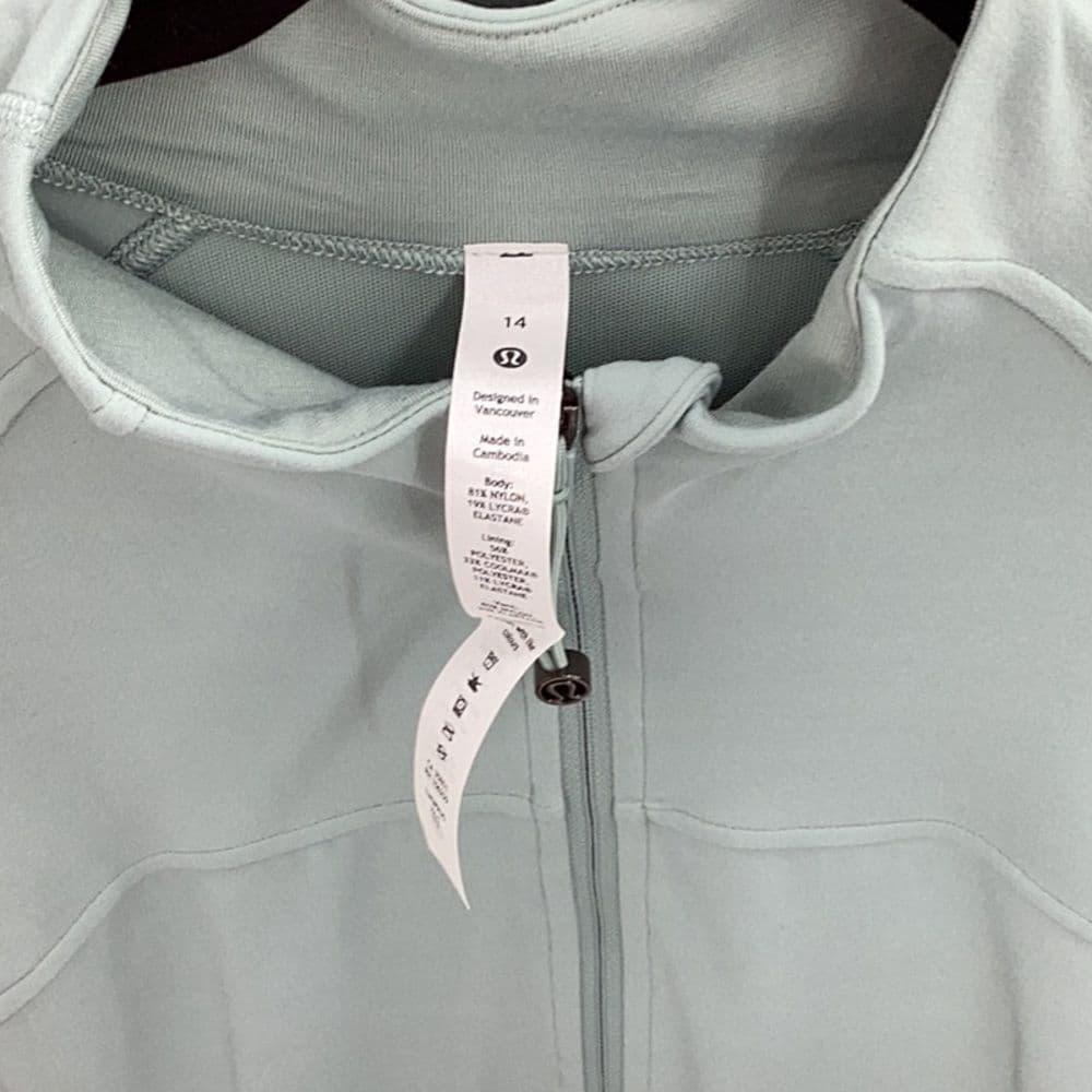 Lululemon Nulu Cropped Define Jacket in Silver Blue Sz 14 NWT‎ - Thumbnail 8