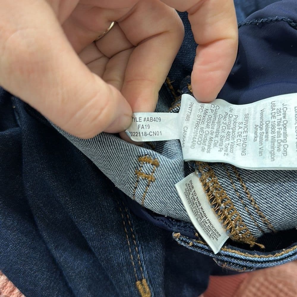 Madewell Side Panel Skinny Jeans in‎ Size 26 Adjustable Tencel Denim - Thumbnail 7