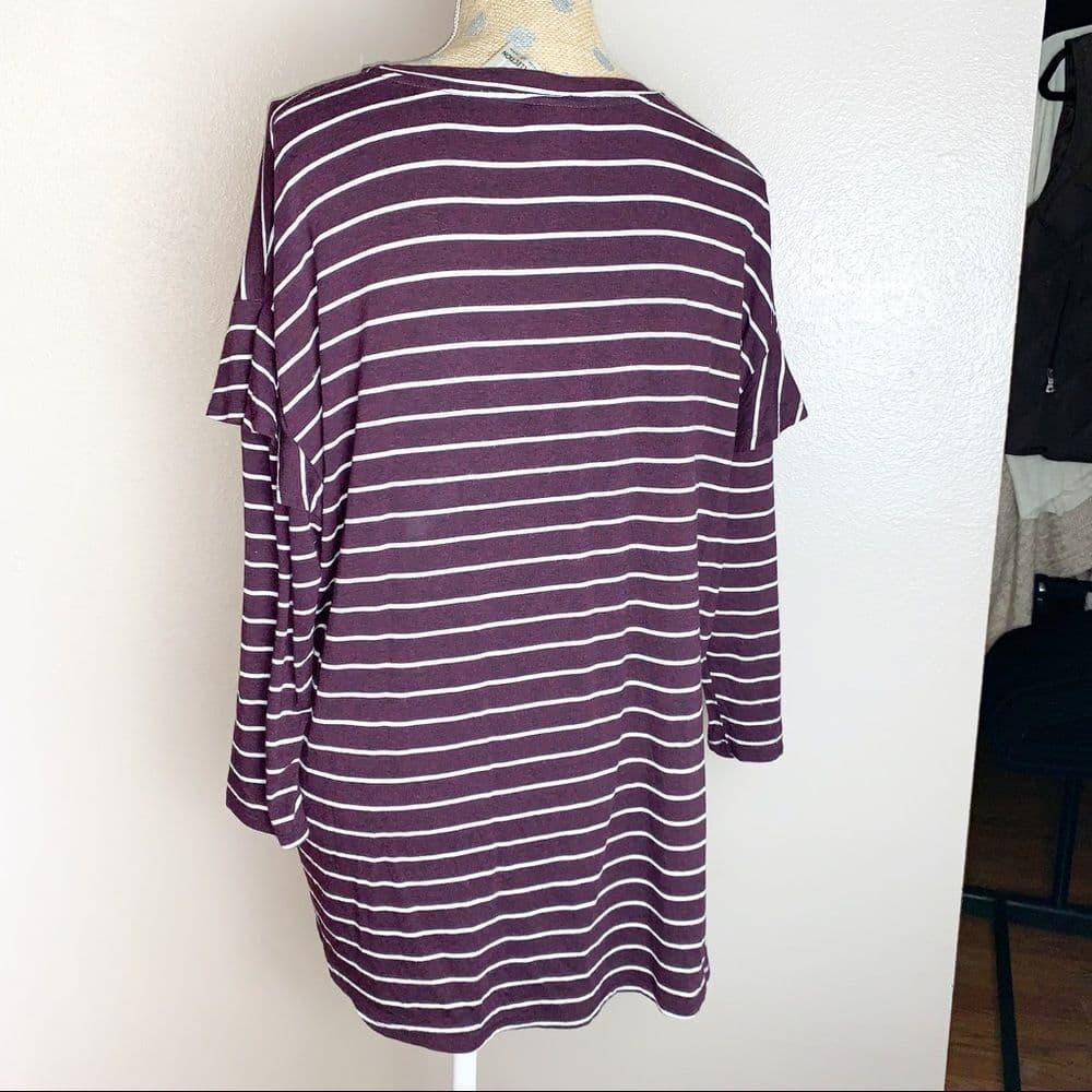 Dolan Left Coast Collection Ruffled Sleeve Tee‎ XL - Thumbnail 3