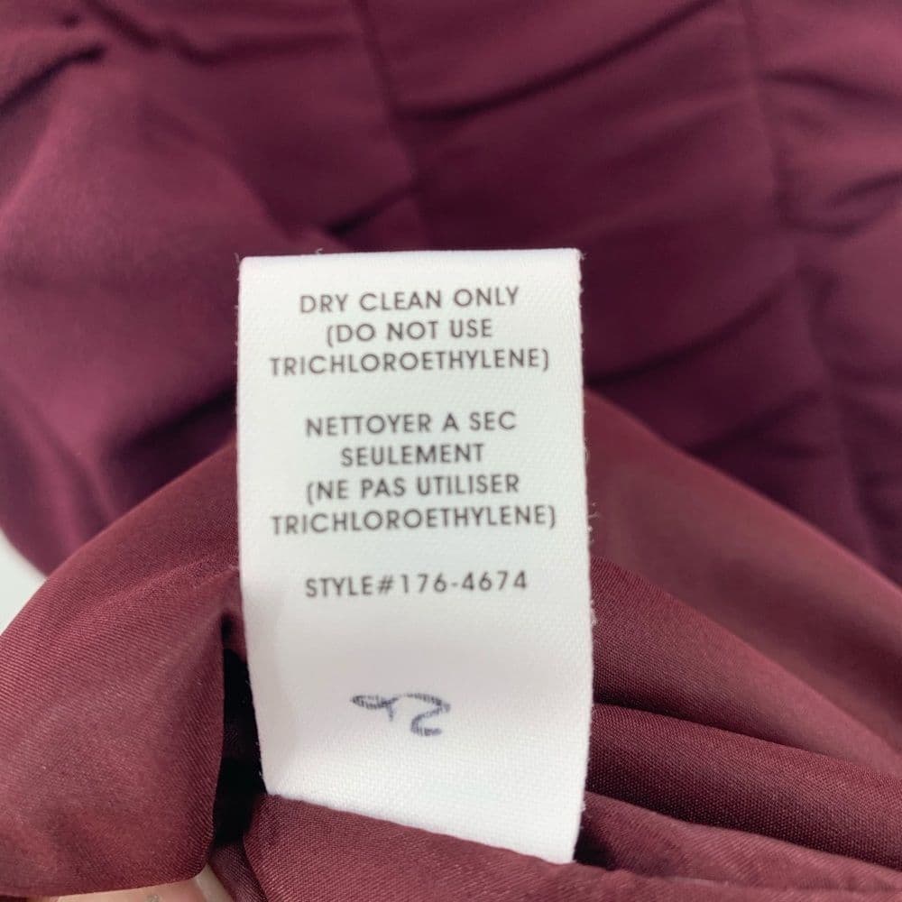 Nanette Lepore Burgundy‎ Ruched Dress. Sz 10 - Thumbnail 7