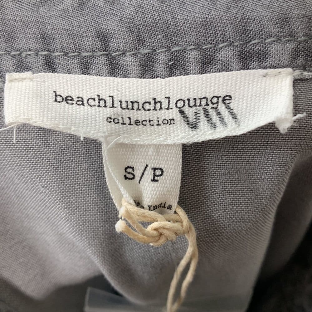 BeachLunchLounge‎ Gray Chambray Shirt Dress NWT Sz S - Thumbnail 6