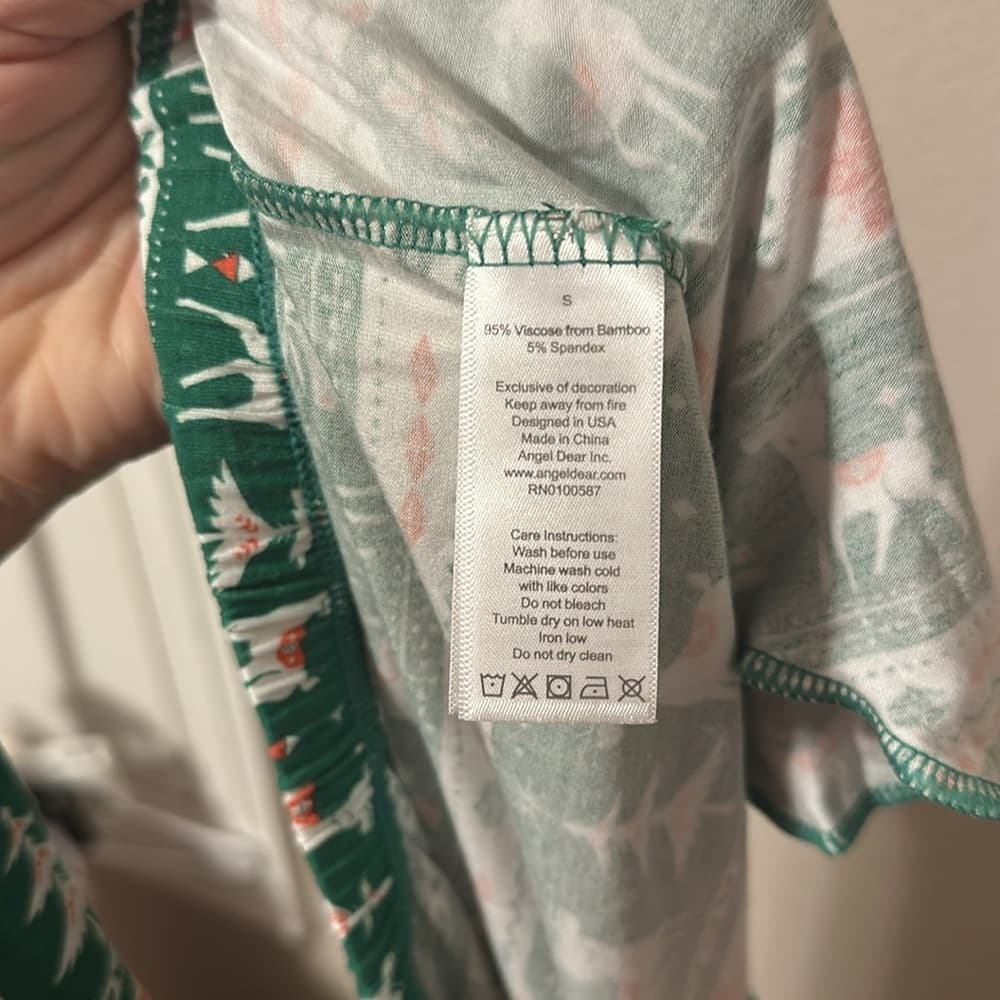 Angel Dear Deer Fair‎ Isle 2pc PJ Set Sz Adult Small NWT - Thumbnail 11