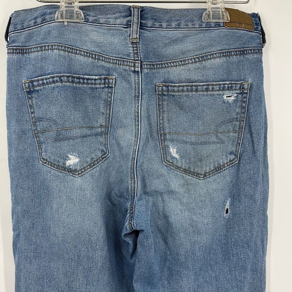 American Eagle Mom Jean Sz 10‎ Reg Distressed - Thumbnail 3