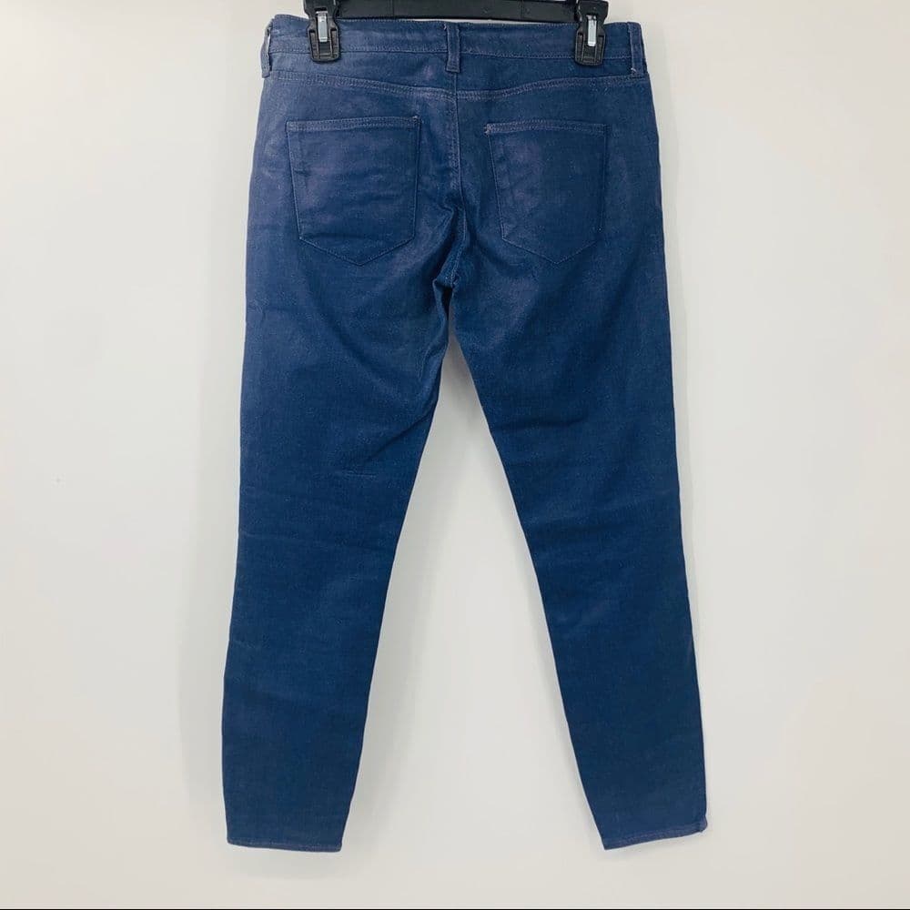 TopShop‎ Moto Low Rise Leigh Waxed Denim Sz 28 - Thumbnail 5