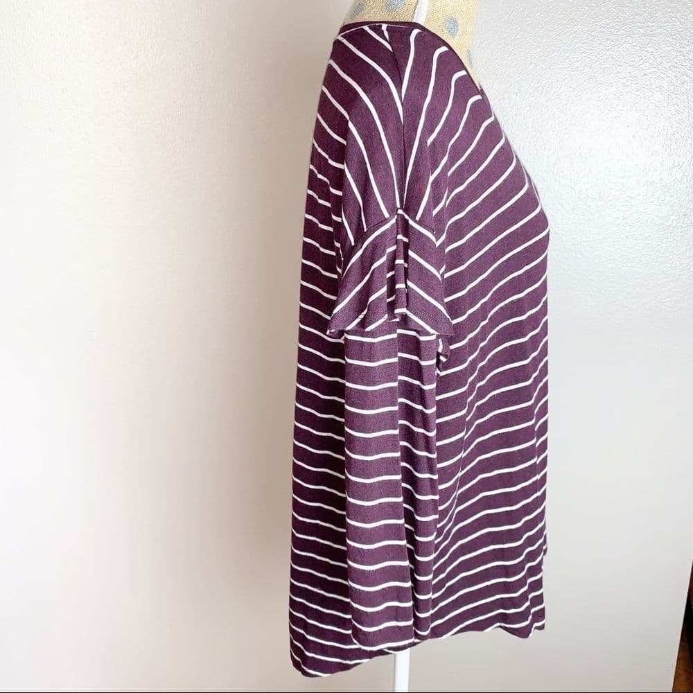 Dolan Left Coast Collection Ruffled Sleeve Tee‎ XL - Thumbnail 2