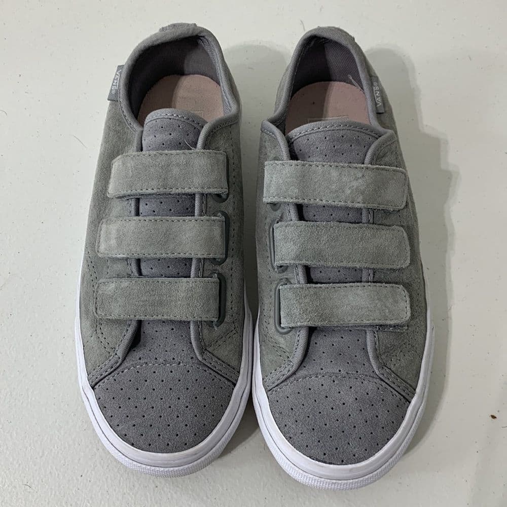 Vans‎ Gray 3 Strap Sneakers Sz 6.5 - Thumbnail 2