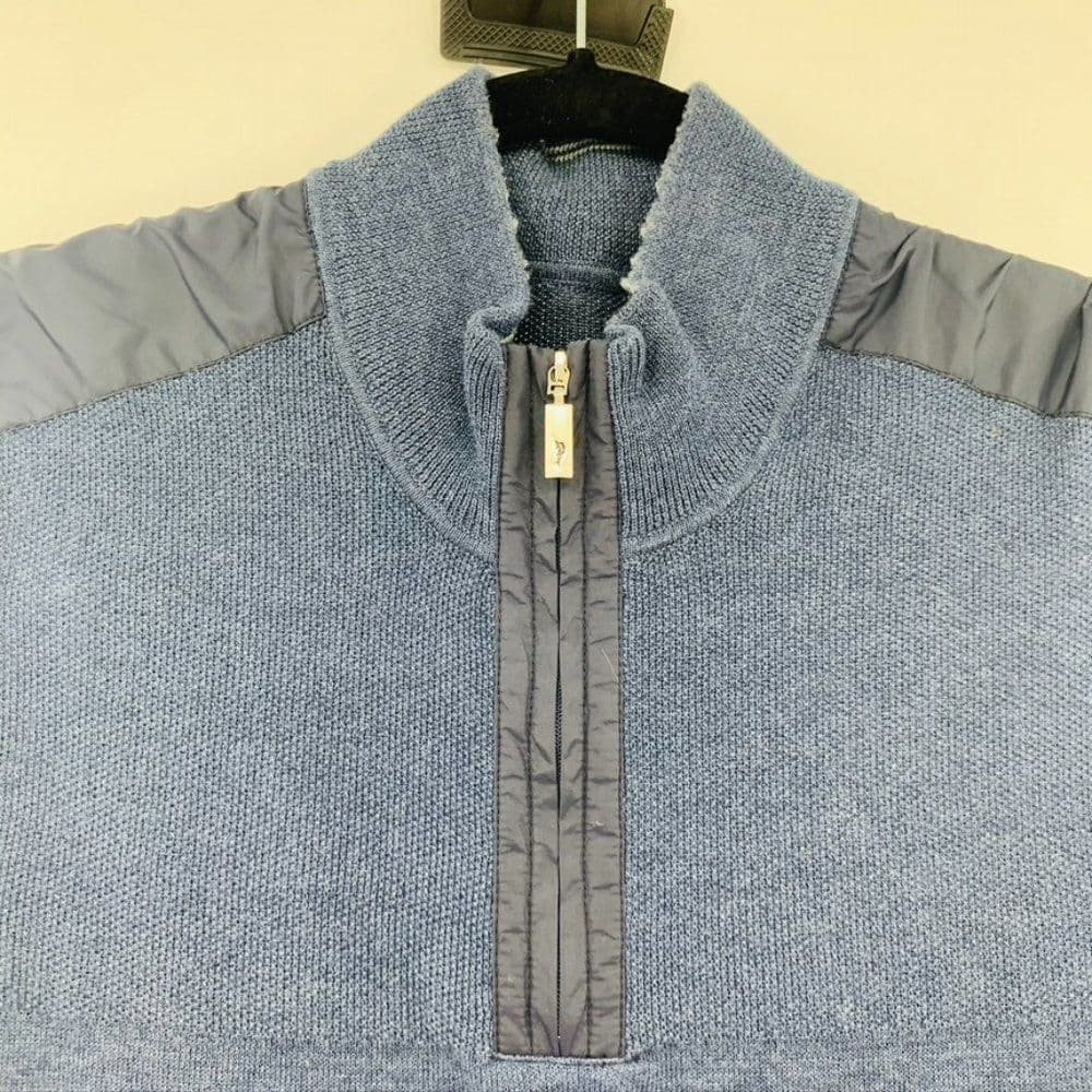 Tommy Bahama Mens 1/4 Zip‎ Vest Sz M - Thumbnail 2