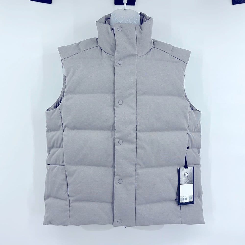 Lululemon Mens Wunder Puff Vest Tech Canvas NWT Sz‎ L Mid Warmth in Gull Gray - Thumbnail 2