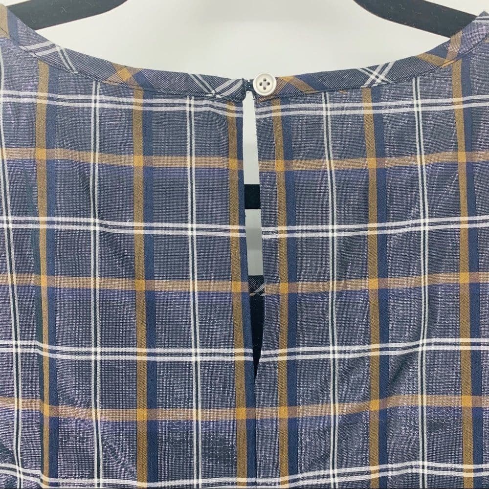Loft Plus Metallic Plaid Top Sz 20‎ - Thumbnail 5