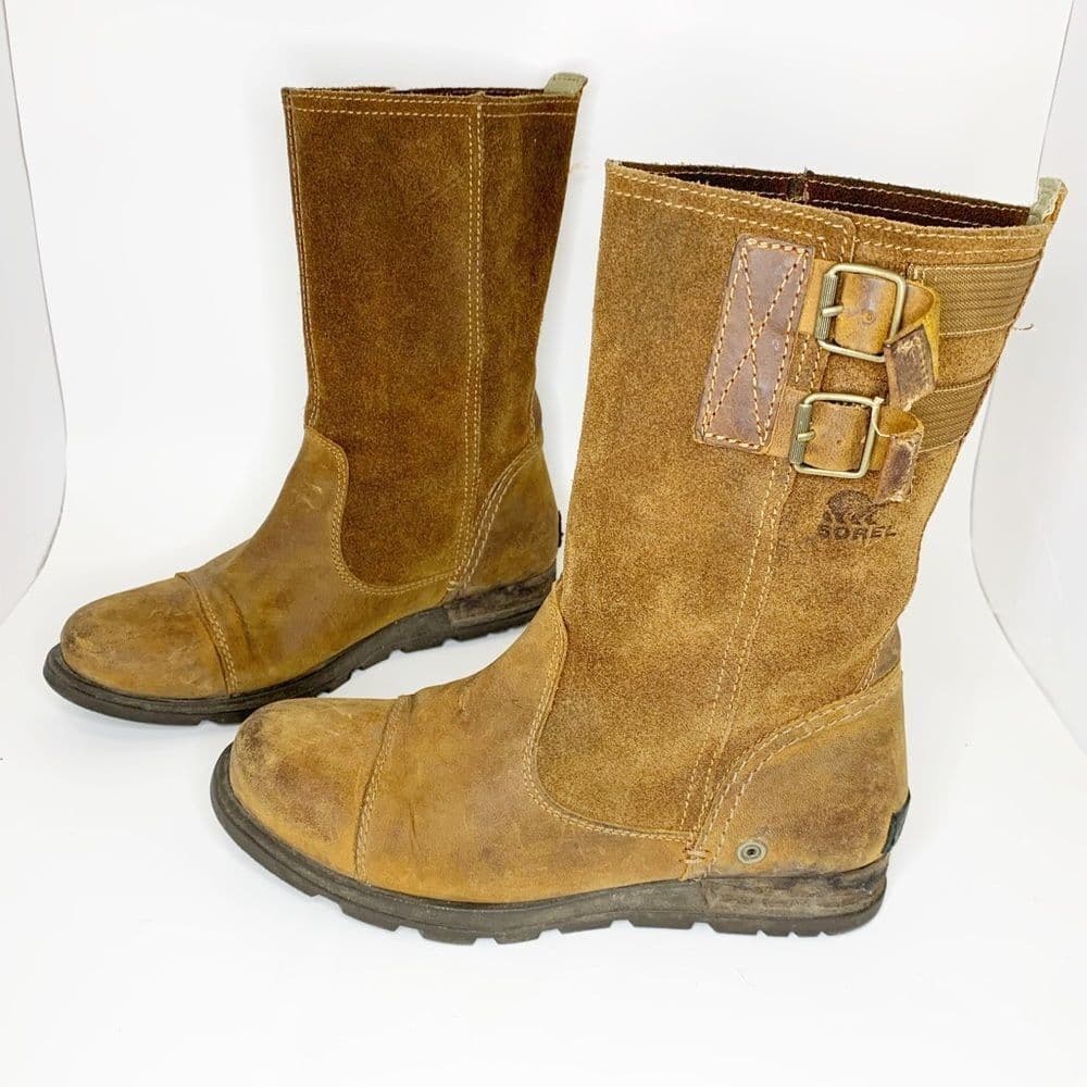 SOREL Major Pull on Grizzly Bear Tan Boots‎ Sz 6 - Thumbnail 5