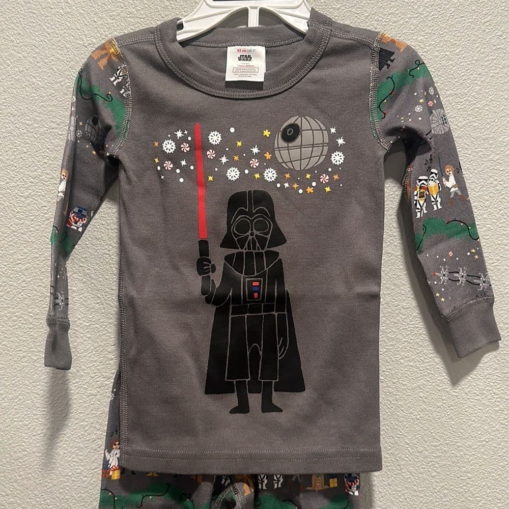 Hanna Andersson Star Wars Holiday NWT 2pc‎ PJsSz 85cm 2T - Thumbnail 2