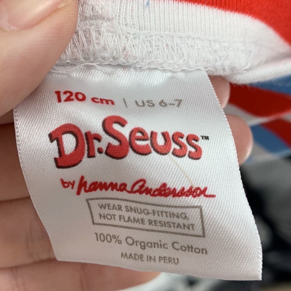 Hanna Andersson Dr Seuss Pajama Pants Sz 120cm US‎ 6-7 - Thumbnail 3