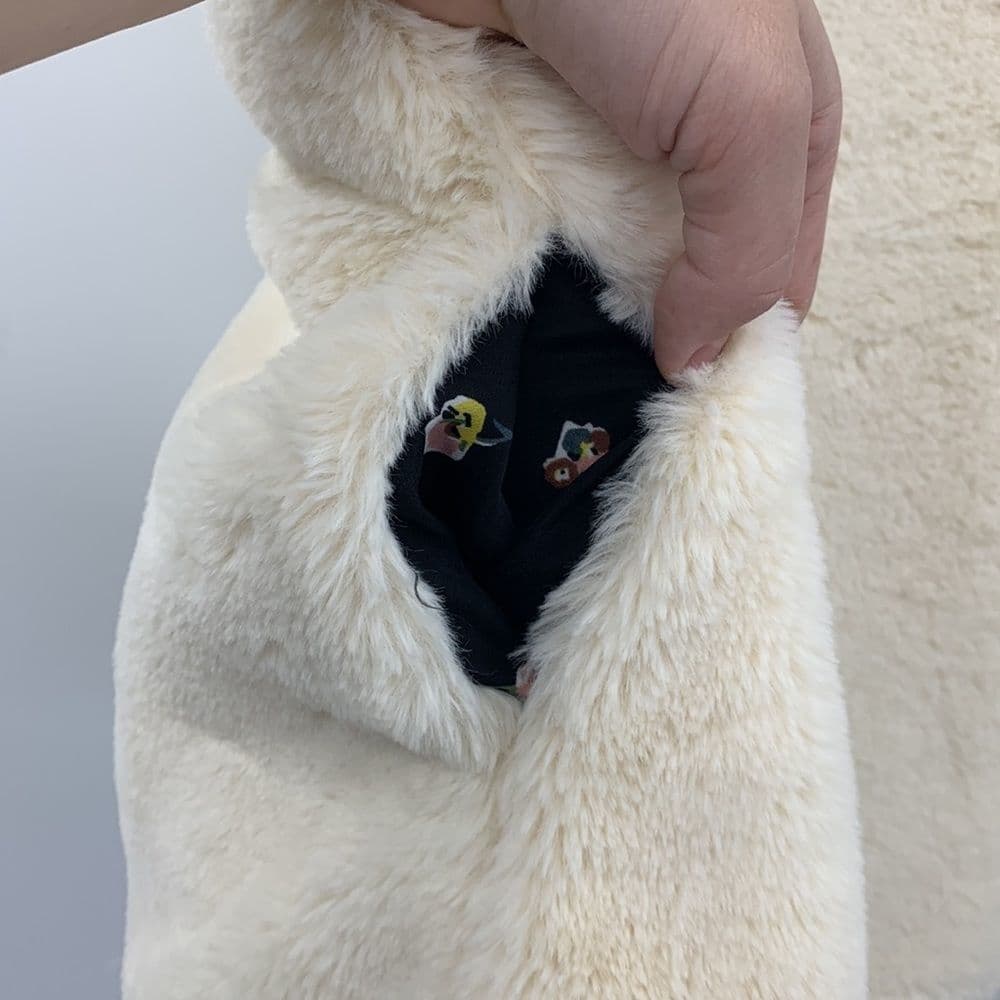 Matilda Jane Snow Way Faux Fur Vest Reversible Sz‎ L - Thumbnail 4
