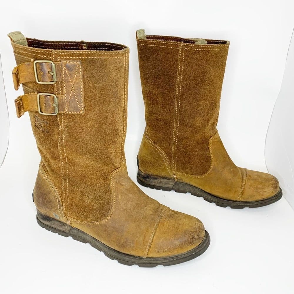 SOREL Major Pull on Grizzly Bear Tan Boots‎ Sz 6 - Thumbnail 3