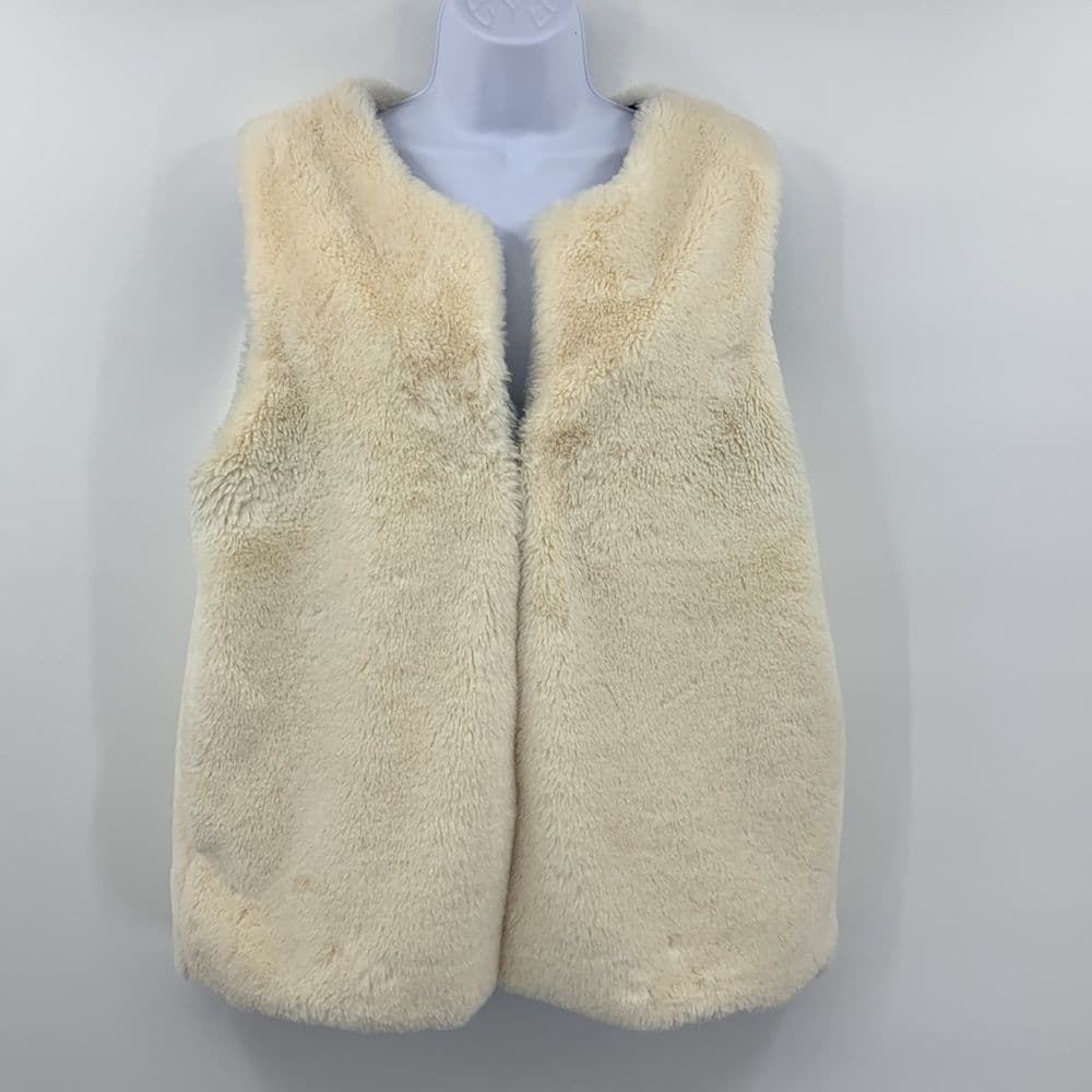 Matilda Jane Snow Way Faux Fur Vest Reversible Sz‎ L - Thumbnail 2