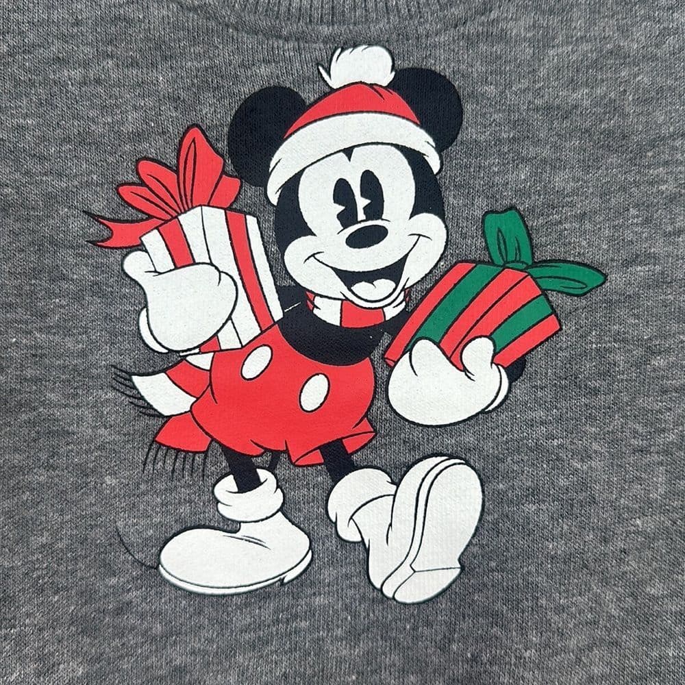 Disney Mickey Mouse Holiday Sweatshirt NWT Sz 0-3m‎ - Thumbnail 2