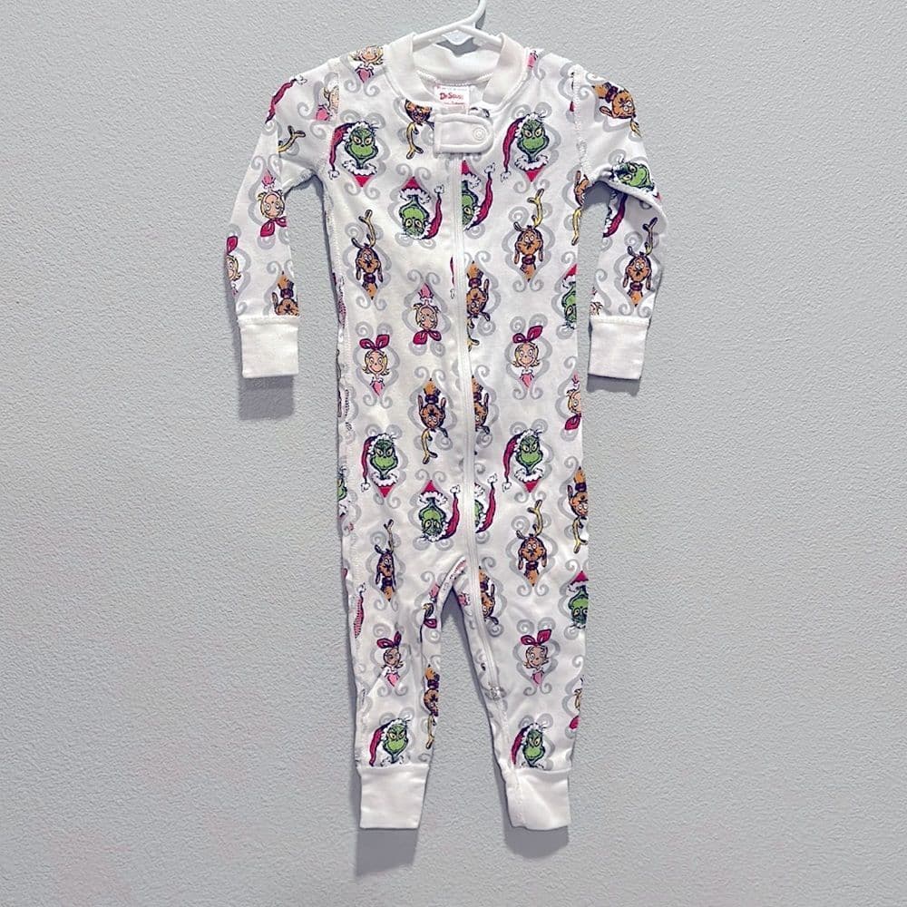 Hanna Andersson Dr. Seuss Grinch PJs Sz 80cm 18-24m