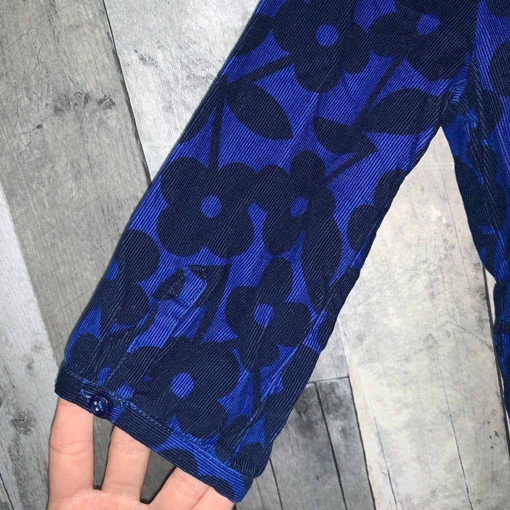 Hanna Andersson Blue Floral Dress‎ Sz 130 (8) - Thumbnail 5