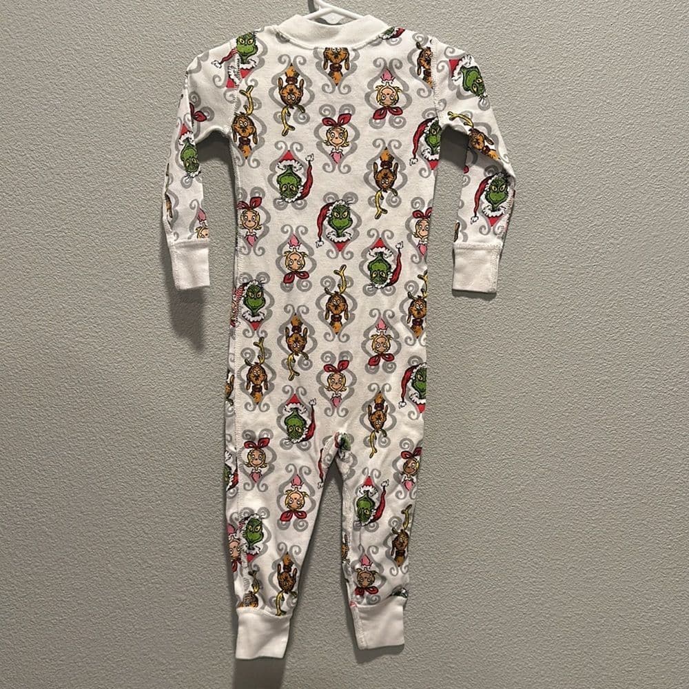 Hanna Andersson‎ Dr. Seuss Grinch PJs Sz 80cm 18-24m - Thumbnail 4
