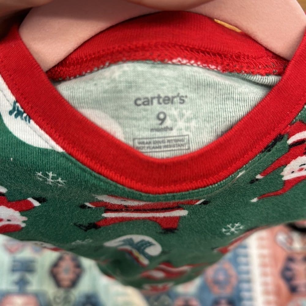 Carters Santa 2pc‎ Pjs 9m - Thumbnail 3