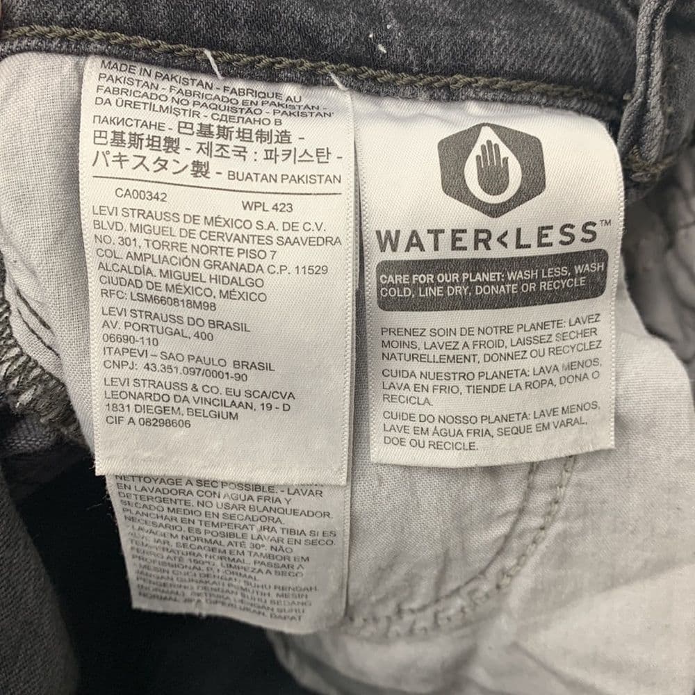 Levi’s Wedgie Skinny‎ Black Denim Sz 25 - Thumbnail 7